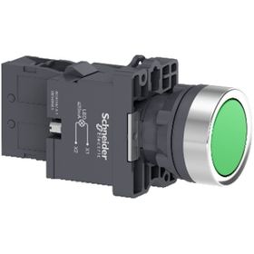 Schneider XA2-EW33M1 220VAC-DC Işıklı Yaylı Yeşil Buton