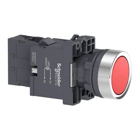 Schneider XA2-EW34M1 220VAC-DC Işıklı Yaylı Kırmızı Buton