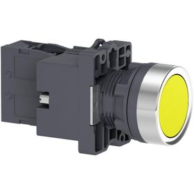 Schneider XA2-EW35B1 24VAC-DC Işıklı Yaylı Sarı Buton