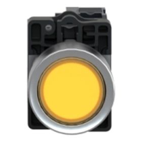 Schneider XA2-EW35M1 220VAC-DC Işıklı Yaylı Sarı Buton