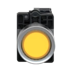 Schneider XA2-EW35M1 220VAC-DC Işıklı Yaylı Sarı Buton