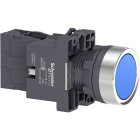 Schneider XA2-EW36B1 24VAC-DC Işıklı Yaylı Mavi Buton