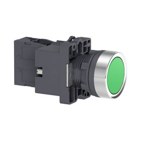 Schneider XA2EW33B1 24VDC 1NA Yeşil Işıklı Yaylı Buton