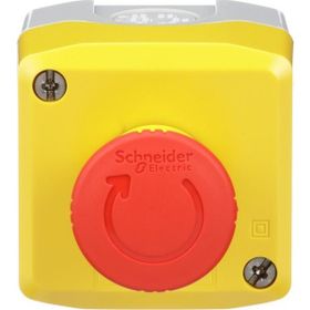 Schneider XALK178 1 Kırmızı Mantar Kafa Buton Sarı İstasyon