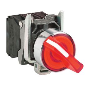 Schneider XB4-BK124B5 Korumalı Ledli Işıklı Kırmızı Mandal Buton