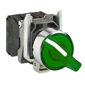 Schneider XB4-BK133M5 Işıklı Yeşil Mandal Buton