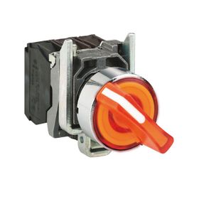 Schneider XB4-BK135B5 Işıklı Turuncu Mandal Buton