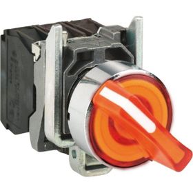 Schneider XB4-BK135B5 Işıklı Turuncu Mandal Buton