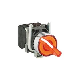 Schneider XB4-BK135B5 Işıklı Turuncu Mandal Buton