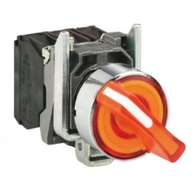 Schneider XB4-BK135M5 Işıklı Turuncu Mandal Buton