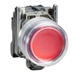 Schneider XB4-BP42 Plastik Kılıflı Kırmızı Yaylı Buton