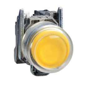 Schneider XB4-BP51 Plastik Kılıflı Sarı Yaylı Buton