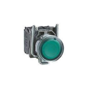Schneider XB4-BW33B5 Korumalı Ledli Işıklı Yeşil Buton
