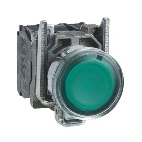 Schneider XB4-BW33B5 Korumalı Ledli Işıklı Yeşil Buton