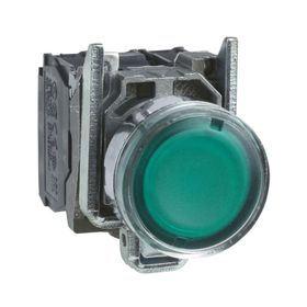 Schneider XB4-BW33M5 Korumalı Ledli Işıklı Yeşil Buton