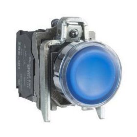 Schneider XB4-BW36B5 Korumalı Ledli Işıklı Mavi Buton