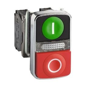 Schneider XB4-BW73731B5 24VAC-DC Ledli İkaz Buton