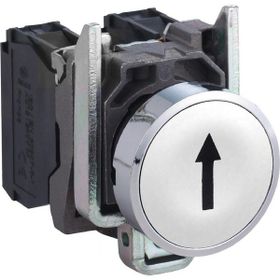 Schneider XB4BA3341 22 mm 1NA Yaylı Dönüşlü Beyaz Yukarı Ok İşaretli Buton