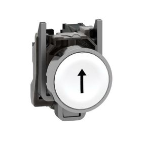 Schneider XB4BA3341 22 mm 1NA Yaylı Dönüşlü Beyaz Yukarı Ok İşaretli Buton