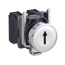 Schneider XB4BA3341 22 mm 1NA Yaylı Dönüşlü Beyaz Yukarı Ok İşaretli Buton