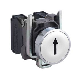 Schneider XB4BA3341 22 mm 1NA Yaylı Dönüşlü Beyaz Yukarı Ok İşaretli Buton