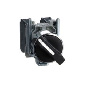 Schneider XB4BD25 1NA+1NK 22 mm 2 Konumlu Siyah Mandal Buton