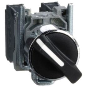 Schneider XB4BD25 1NA+1NK 22 mm 2 Konumlu Siyah Mandal Buton