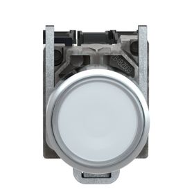 Schneider XB4BW3165 22 mm 250V 1NA+1NK Yaylı Dönüşlü Beyaz Işıklı Buton