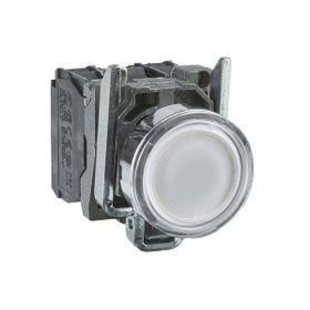 Schneider XB4BW31B5 Beyaz 22 mm 24 Volt AC-DC Işıklı Yaylı Buton