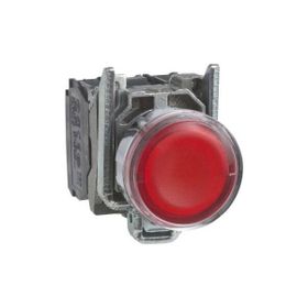 Schneider XB4BW34B5 Kırmızı 22MM 24V 1NA + 1NK Işıklı Yaylı Buton