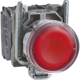 Schneider XB4BW34B5 Kırmızı 22MM 24V 1NA + 1NK Işıklı Yaylı Buton