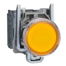 Schneider XB4BW35B5 Sarı 22 mm 24 Volt AC-DC Işıklı Yaylı Buton