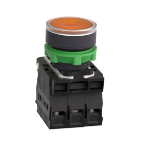 Schneider XB4BW35B5 Sarı 22 mm 24 Volt AC-DC Işıklı Yaylı Buton