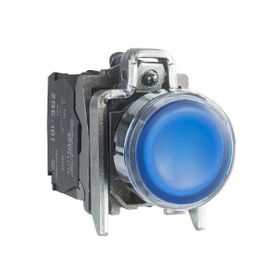 Schneider XB4BW36B5 Mavi 22 mm 24 Volt AC-DC Işıklı Yaylı Buton