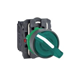 Schneider XB5-AK123M5 Korumalı Ledli Işıklı Yeşil Mandal Buton