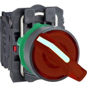 Schneider XB5-AK124B5 Korumalı Ledli Işıklı Kırmızı Mandal Buton