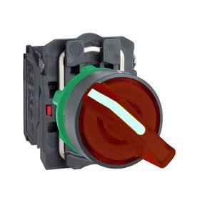 Schneider XB5-AK124M5 Korumalı Ledli Işıklı Kırmızı Mandal Buton