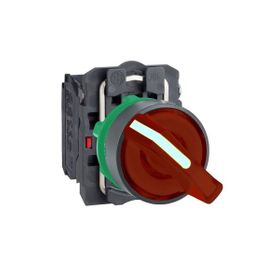 Schneider XB5-AK124M5 Korumalı Ledli Işıklı Kırmızı Mandal Buton