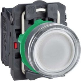 Schneider XB5-AW3165 1NA+1NK Işıklı Beyaz Yaylı Buton