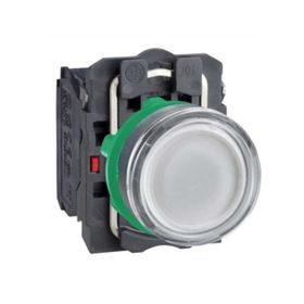 Schneider XB5-AW3165 1NA+1NK Işıklı Beyaz Yaylı Buton