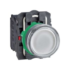 Schneider XB5-AW3165 1NA+1NK Işıklı Beyaz Yaylı Buton