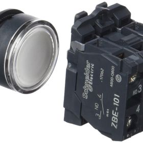 Schneider XB5-AW31B5 24V AC-DC Işıklı Beyaz Yaylı Buton