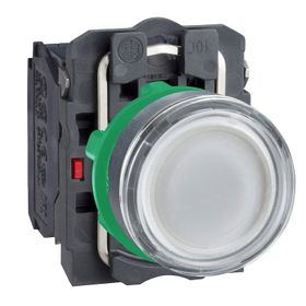 Schneider XB5-AW31B5 24V AC-DC Işıklı Beyaz Yaylı Buton