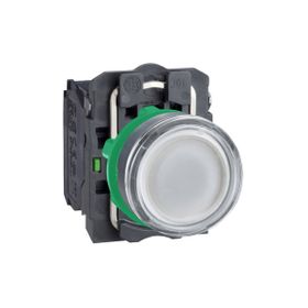 Schneider XB5-AW31M5 220VAC-DC Işıklı Beyaz Yaylı Buton