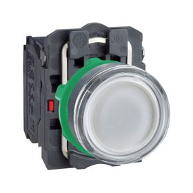 Schneider XB5-AW31M5 220VAC-DC Işıklı Beyaz Yaylı Buton