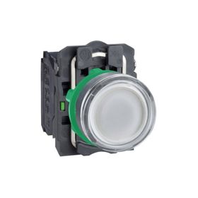 Schneider XB5-AW31M5 220VAC-DC Işıklı Beyaz Yaylı Buton