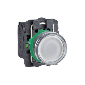 Schneider XB5-AW31M5 220VAC-DC Işıklı Beyaz Yaylı Buton