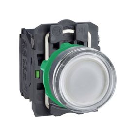 Schneider XB5-AW31M5 220VAC-DC Işıklı Beyaz Yaylı Buton
