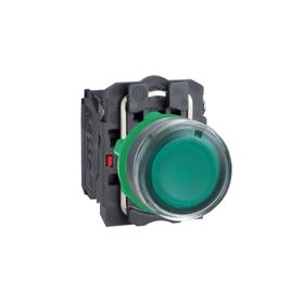 Schneider XB5-AW3365 1NA+1NK Işıklı Yeşil Yaylı Buton