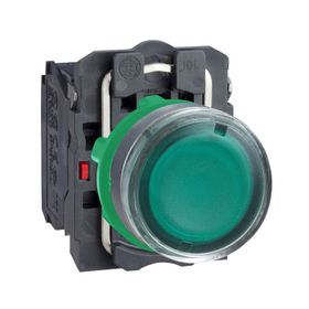 Schneider XB5-AW33M5 220VAC Işıklı Yeşil Yaylı Buton
